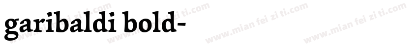 garibaldi bold字体转换